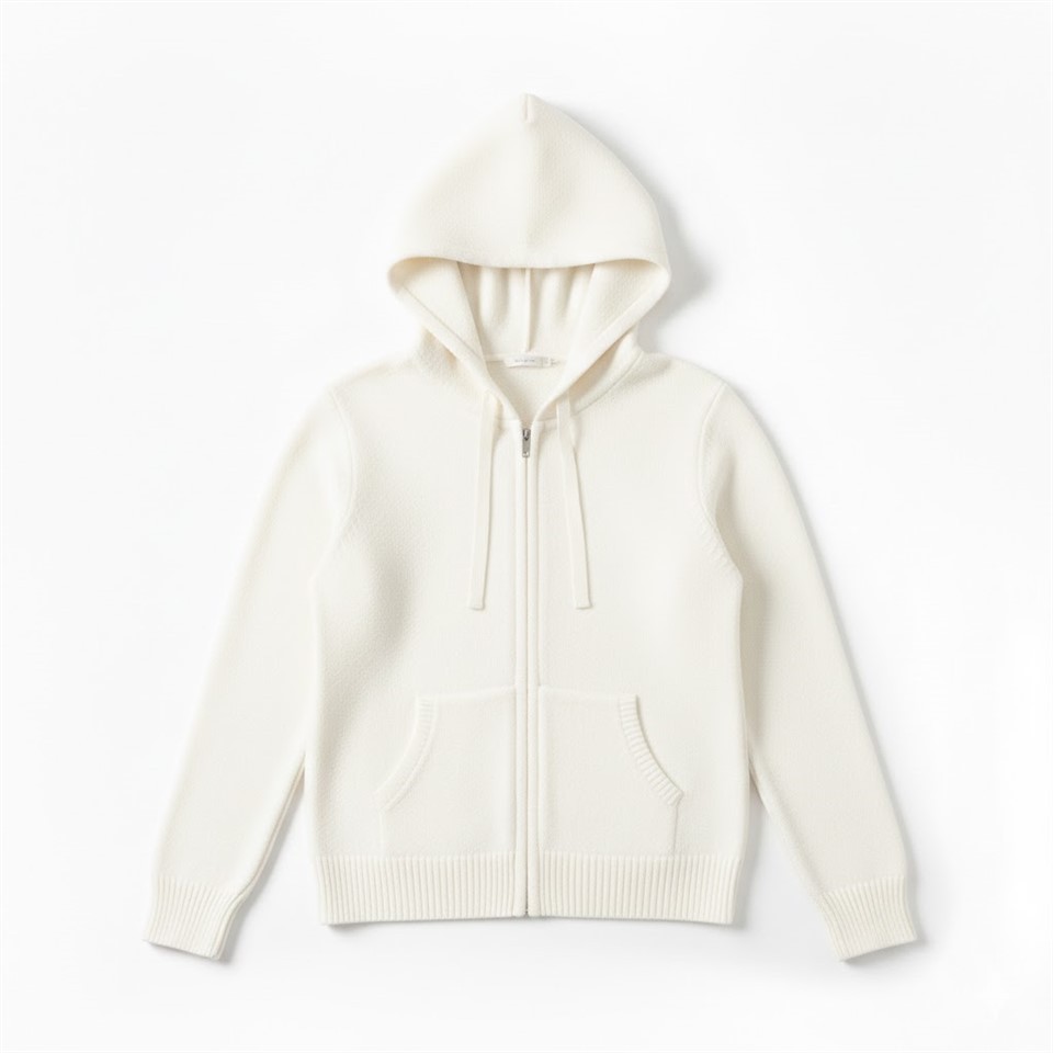 Siwmper â chwfl Zip Up i Ferched